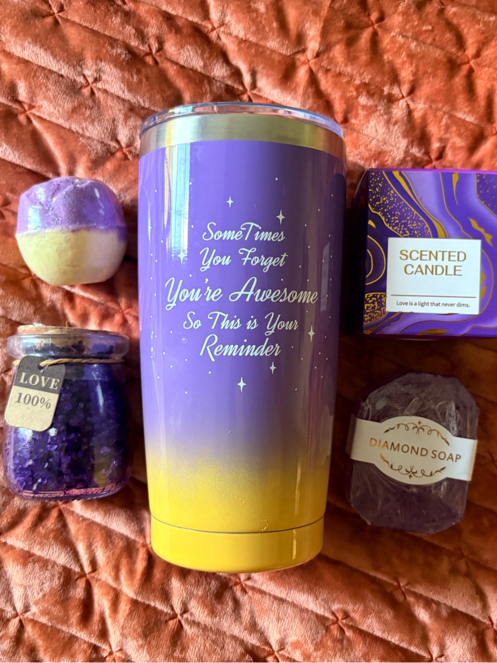 Tumbler and Bath Gift Set